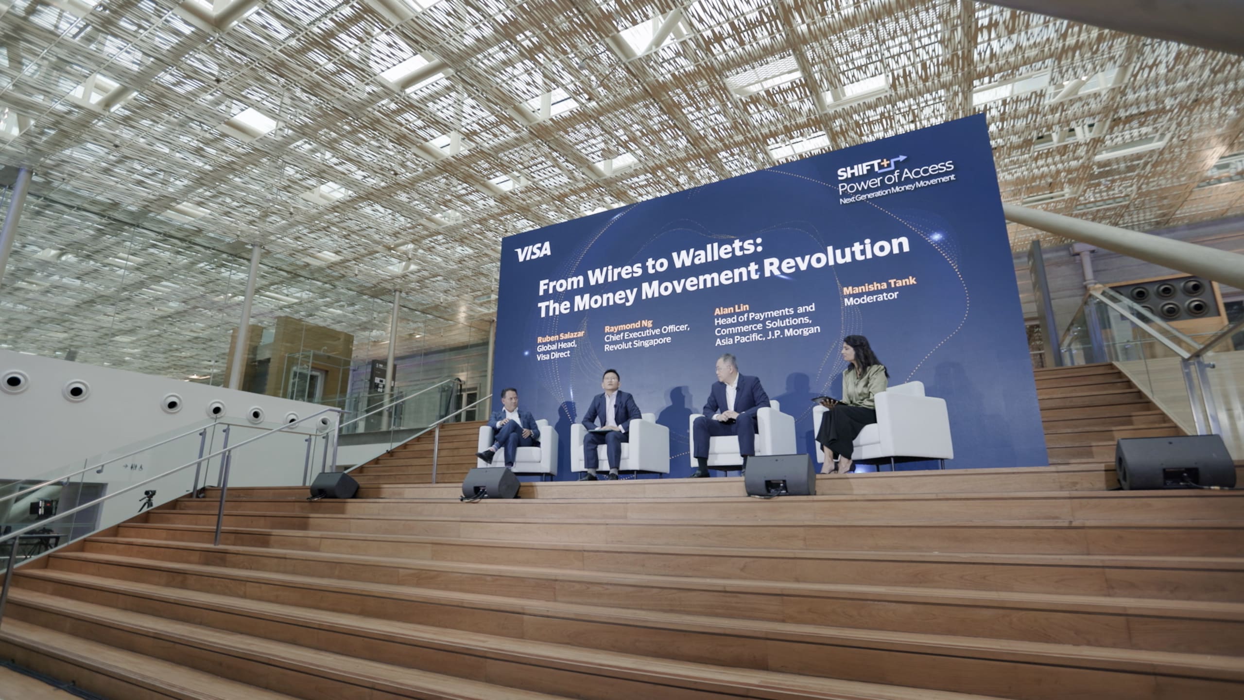 zoomed out view of visa conference